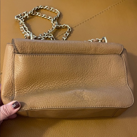Tory Burch Beige Leather Crossbody Bag
